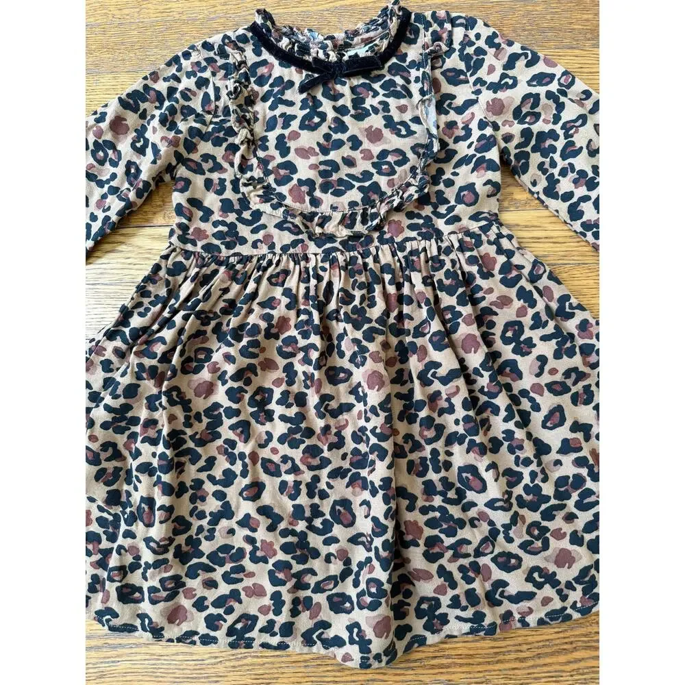 Next Girls' Leopard Print Dress Size 4-5